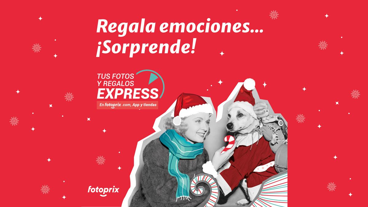 Regala emociones y recuerdos en 1 hora con el servicio express de Fotoprix