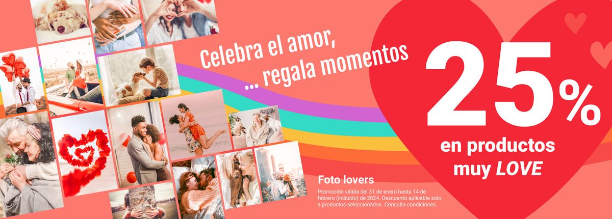 Ofertas en tiendas Fotoprix para San Valentín