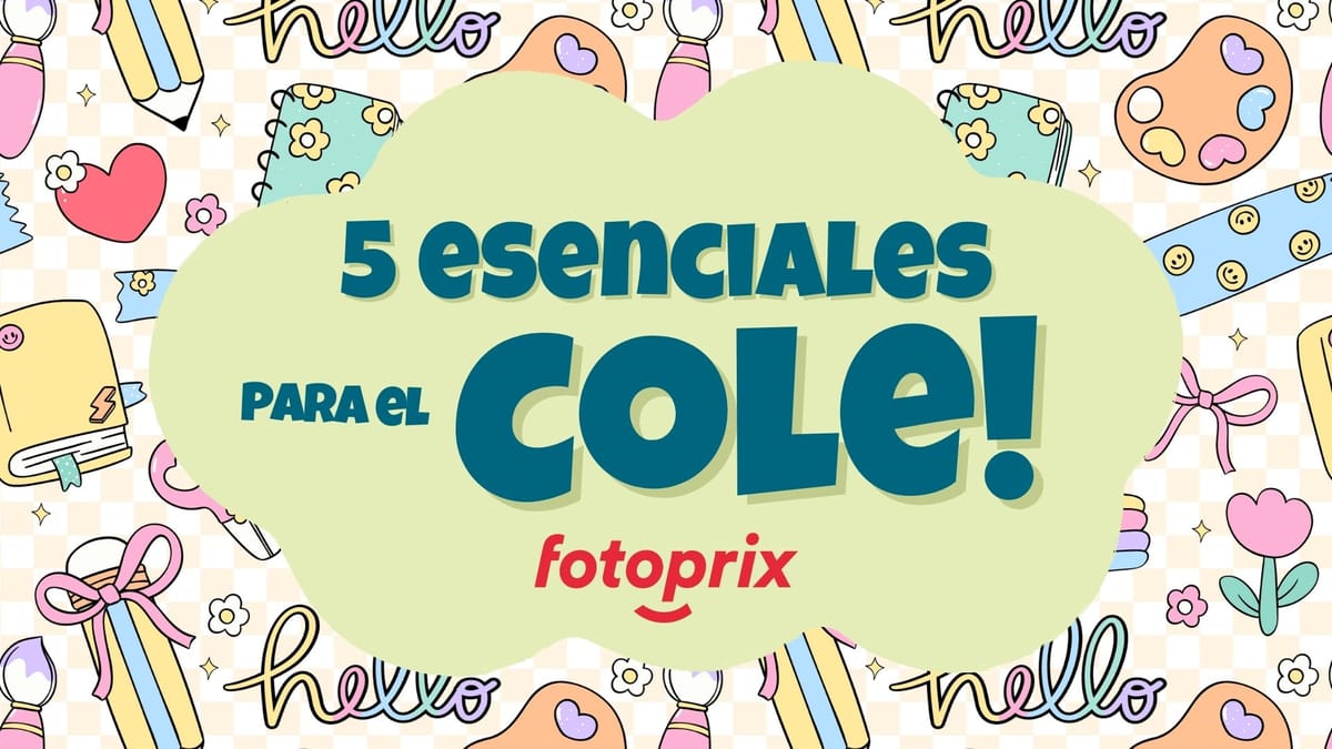 Vuelta al cole 2025: 5 productos Fotoprix para que tus peques empiecen el curso con ilusión ⏰🎒🏫📝