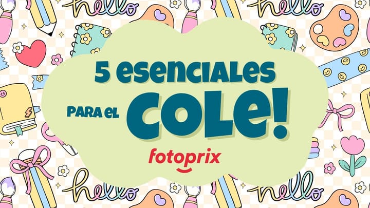 Vuelta al cole 2025: 5 productos Fotoprix para que tus peques empiecen el curso con ilusión ⏰🎒🏫📝