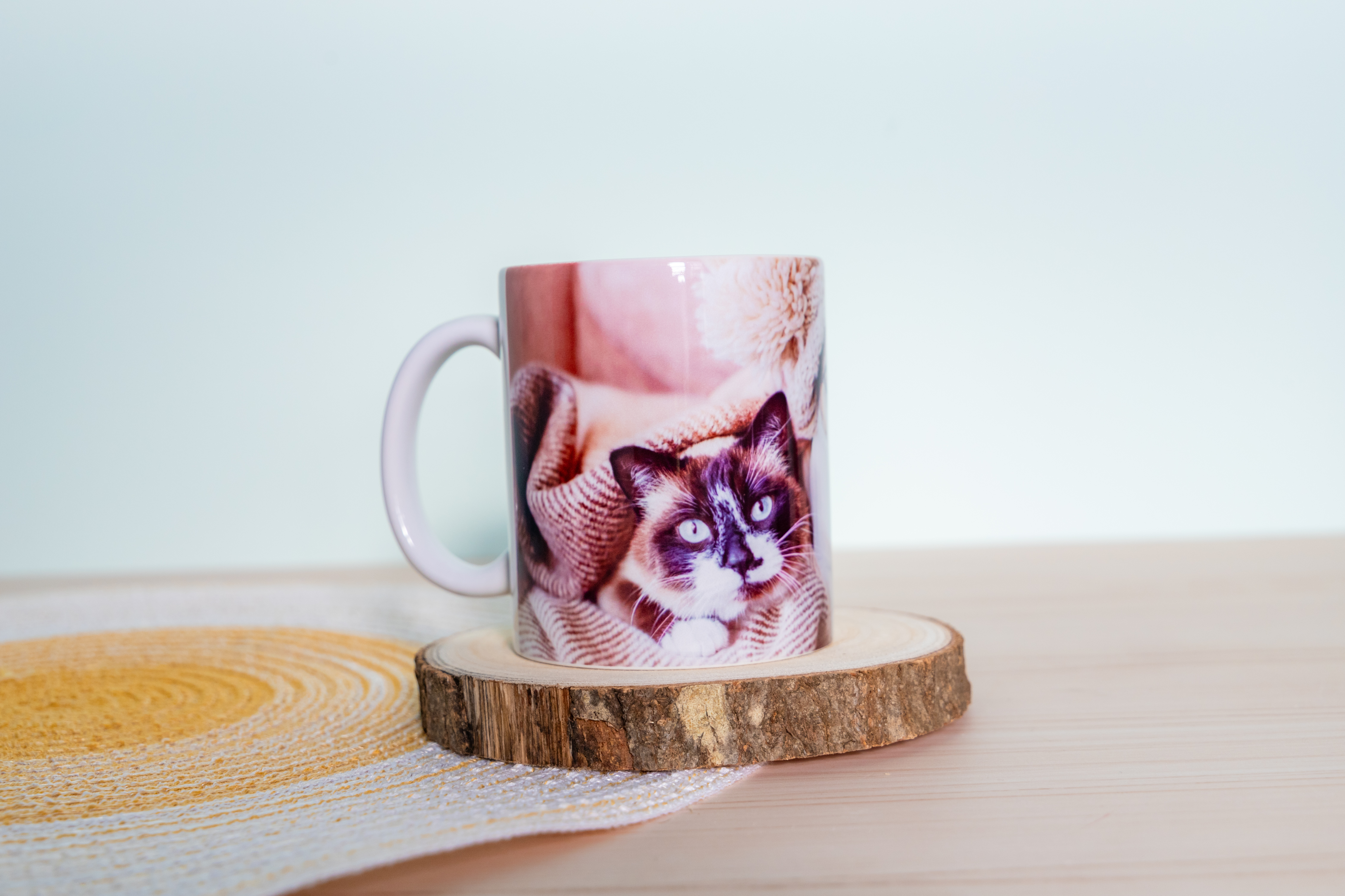 Taza de cerámica personalizada con fotos