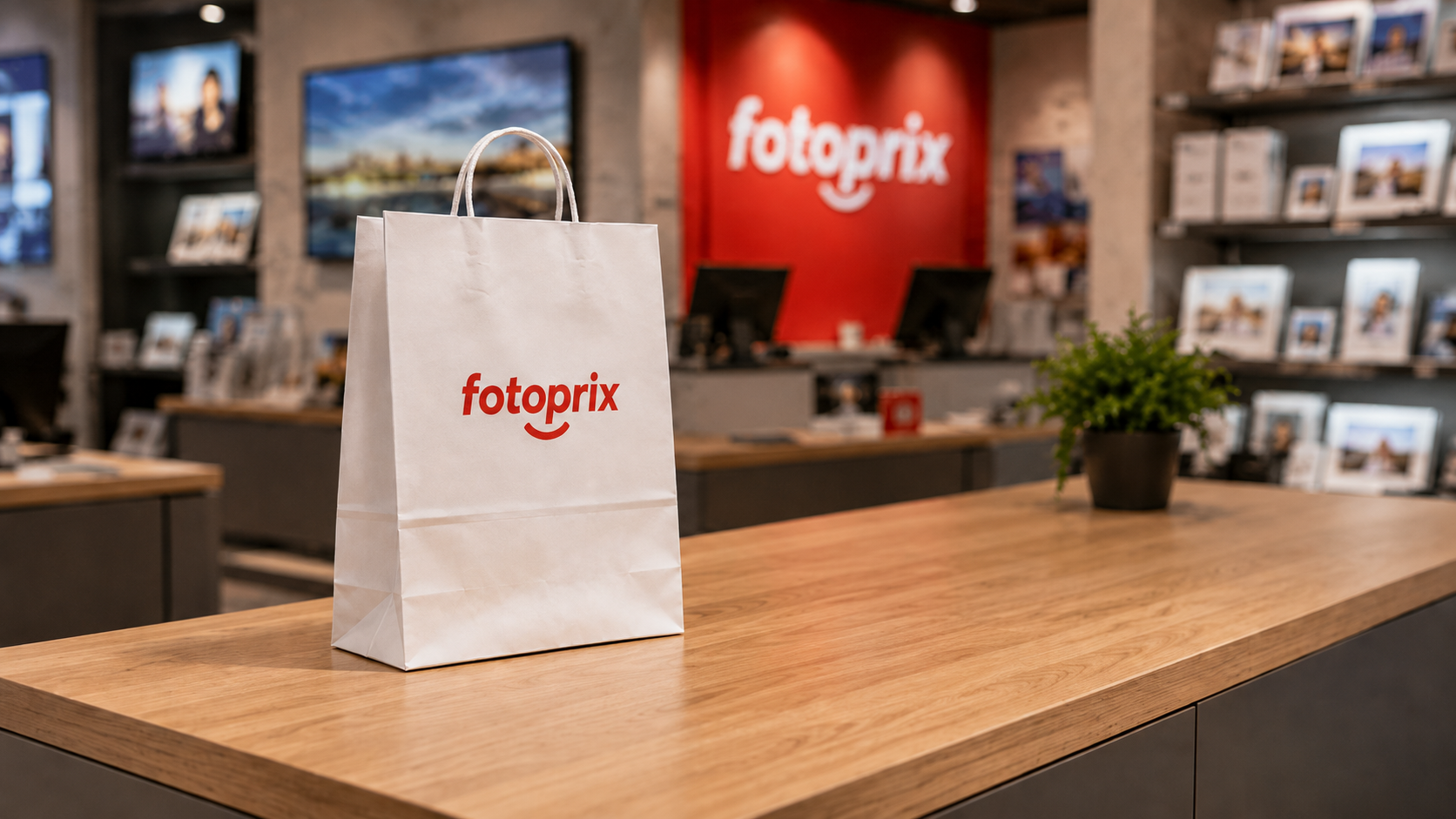 Preparación de productos Fotoprix con fotografías