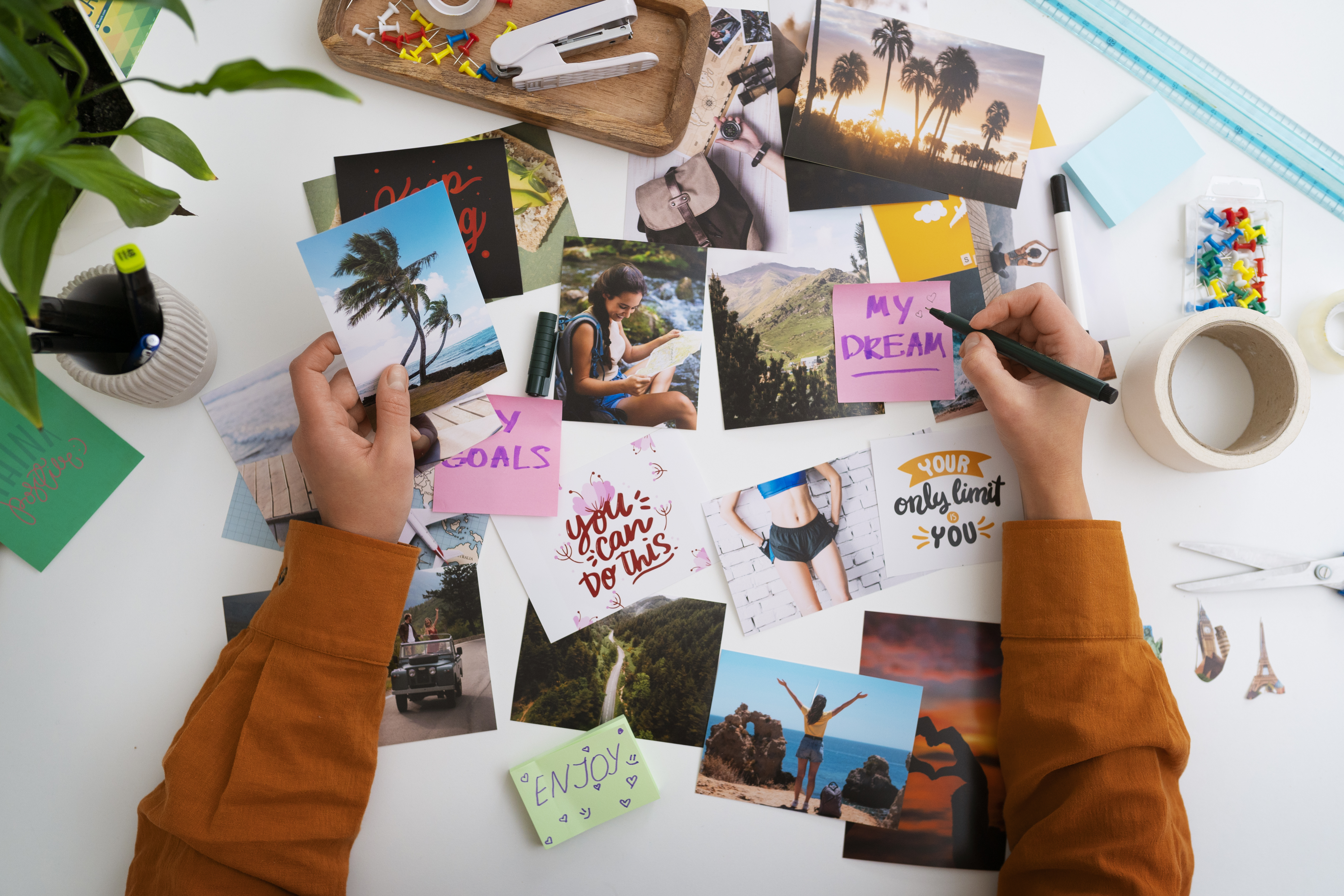 Fotos impresas de viajes y recuerdos