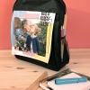 Regalos de Fotoprix, mochila de tela personalizada con tus fotos. Ideal para llevar siempre contigo tu foto favorita a clase, al gimnasio o a donde tú quieras.