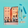 Fotografía de la portada personalizada con foto del bloc de notas de Fotoprix.
