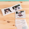 Invitaciones de Fotoprix, un producto de imprenta personalizado con fotos ideal para regalar a alguien. Foto detalle de la imagen y texto decorativo.