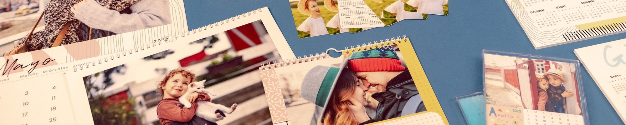 Calendarios de Fotoprix. Foto de cabecera personalizada con foto. Revive cada día del año esa foto que tanto te gusta, te sacará una sonrisa cada mañana.