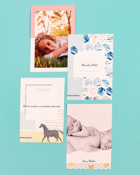 Recordatorios de Fotoprix, un producto de imprenta personalizado con fotos ideal para dar regalar a alguien para recordar aquel día tan especial con las fotos.