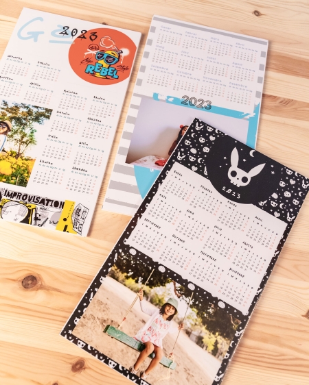 Calendarios de Fotoprix, modelo tipo Foam. Decora las paredes de tu piso con un calendario con tus fotos más especiales ¡Te alegrará cada mañana!