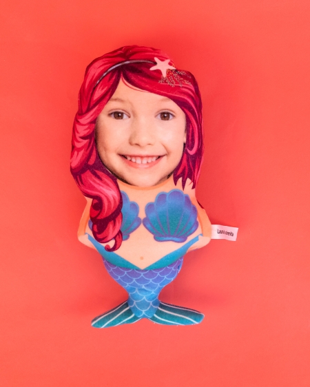 Dibuñeco personaje: muñeco personalizado divertido de tela. Modelo Sirena.