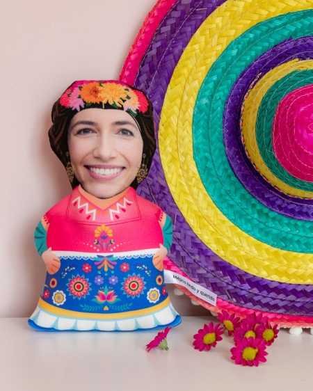 Dibuñeco personaje: muñeco personalizado divertido de tela. Modelo Mejicana. Dibuñeco personaje: muñeco personalizado divertido de tela. Modelo Mejicana.