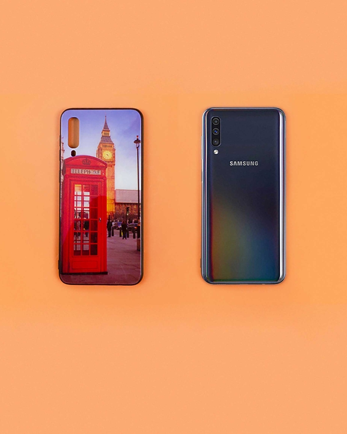 Regalos de Fotoprix, carcasa de móvil Samsung Galaxy A50. Decora tu teléfono de forma exclusiva con esa foto especial y disfrútala siempre que te apetezca.